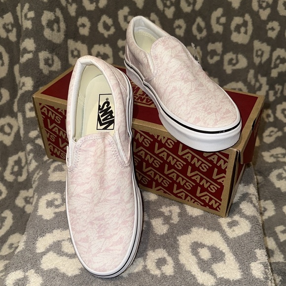 Vans Classic Slip-On Sneakers Washes Cradle Pink/True White New 😍 - Picture 9 of 17